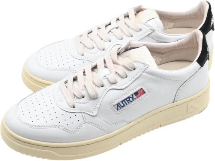 Autry Sneakers Laag Leer Pony Wit Zwart White Heren