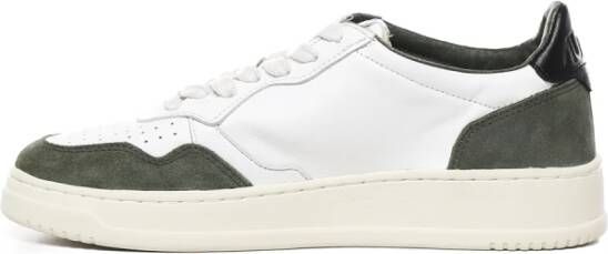 Autry Sneakers Leer Suède Wit Groen Multicolor Heren