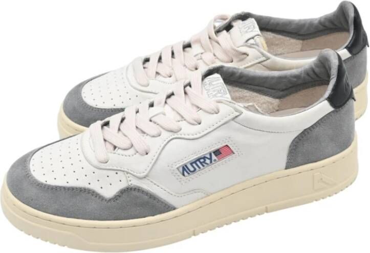 Autry Sneakers Low Man Goat Suede White Heren