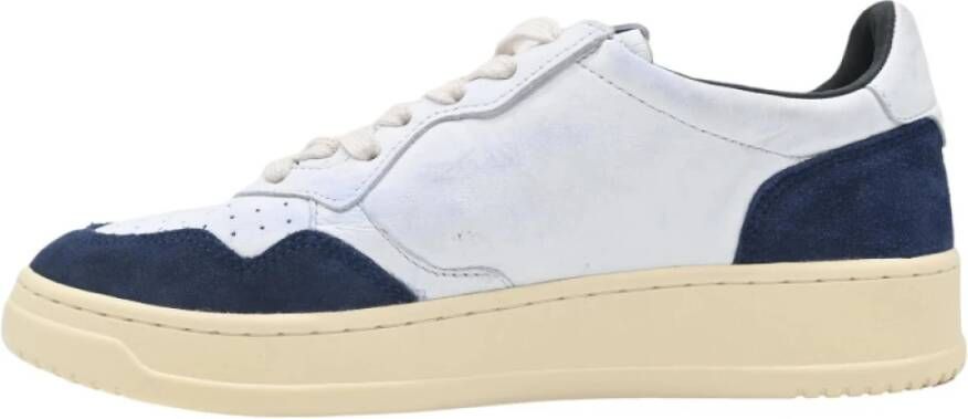 Autry Sneakers Medalist Low Man Goat Suede White Heren