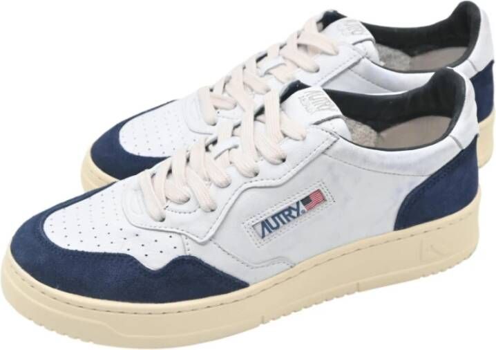 Autry Sneakers Medalist Low Man Goat Suede White Heren