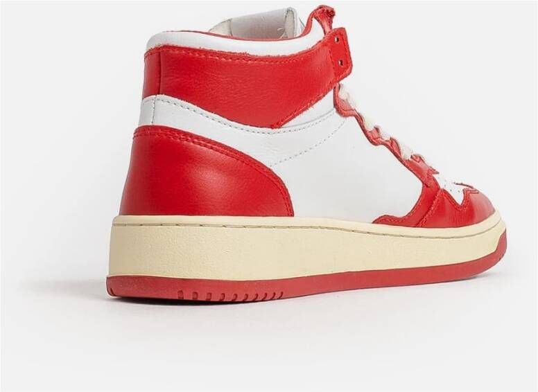 Autry Rode en witte sneakers Rood Heren