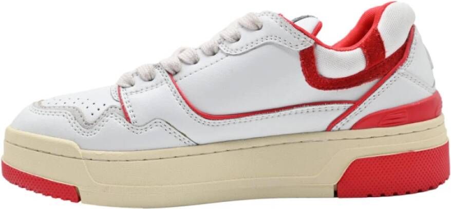 Autry Sneakers Rookie Low Women Wit Rood White Dames