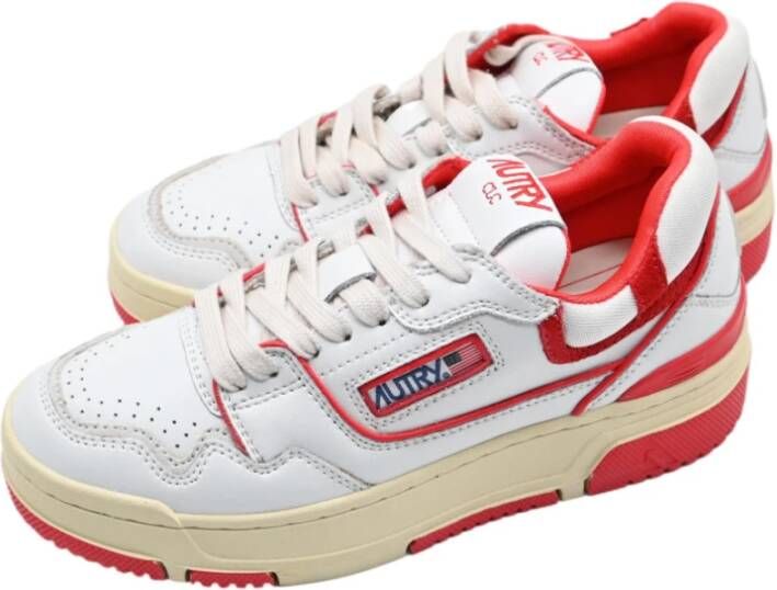 Autry Sneakers Rookie Low Women Wit Rood White Dames