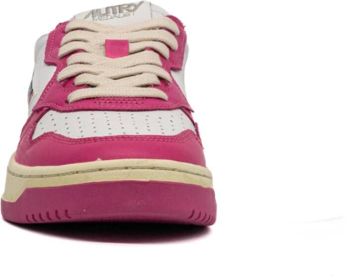 Autry Leren Vetersneakers voor Dames Pink Dames - Foto 4