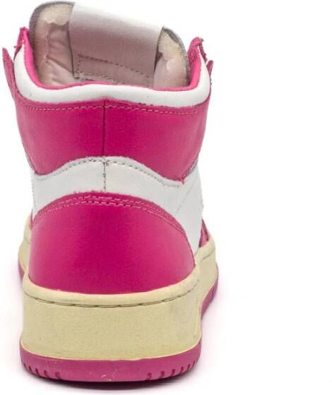 Autry Vintage High Top Sneakers Roze Dames