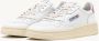 Autry Witte Mauve Lage Sneaker met Leren Tong White Dames - Thumbnail 3