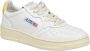 Autry Vintage witte en gele leren sneakers White Dames - Thumbnail 3