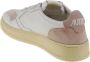 Autry Vintage Lage Leren Suede Sneakers Wit Koraal Multicolor - Thumbnail 3