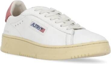 Autry Witte Leren Sneakers voor Dames Wit Dames