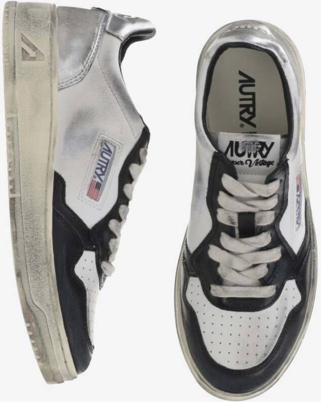 Autry Trendy Leren Sneakers Wit Dames