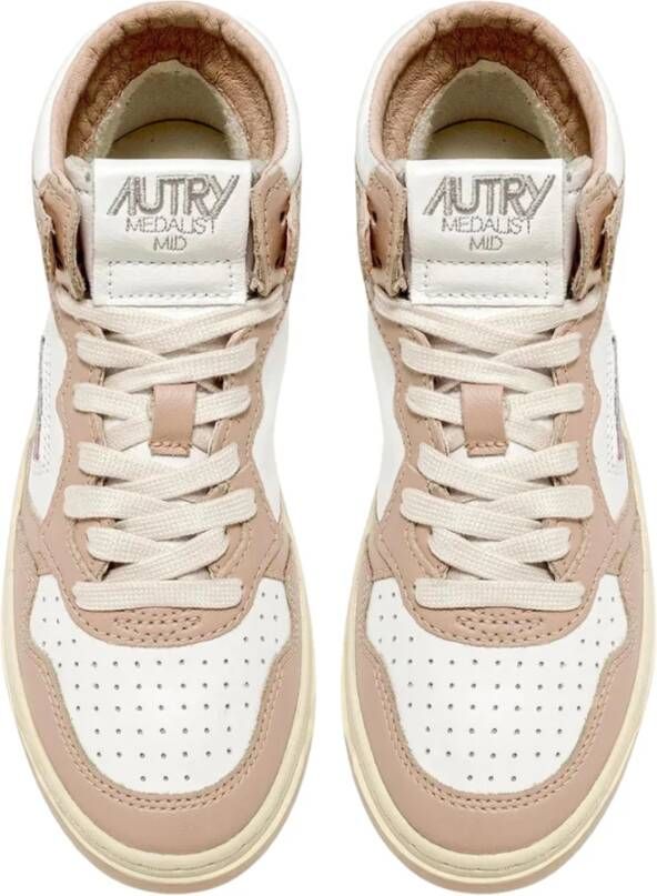 Autry Witte Mid Medalist Sneakers Wit Dames