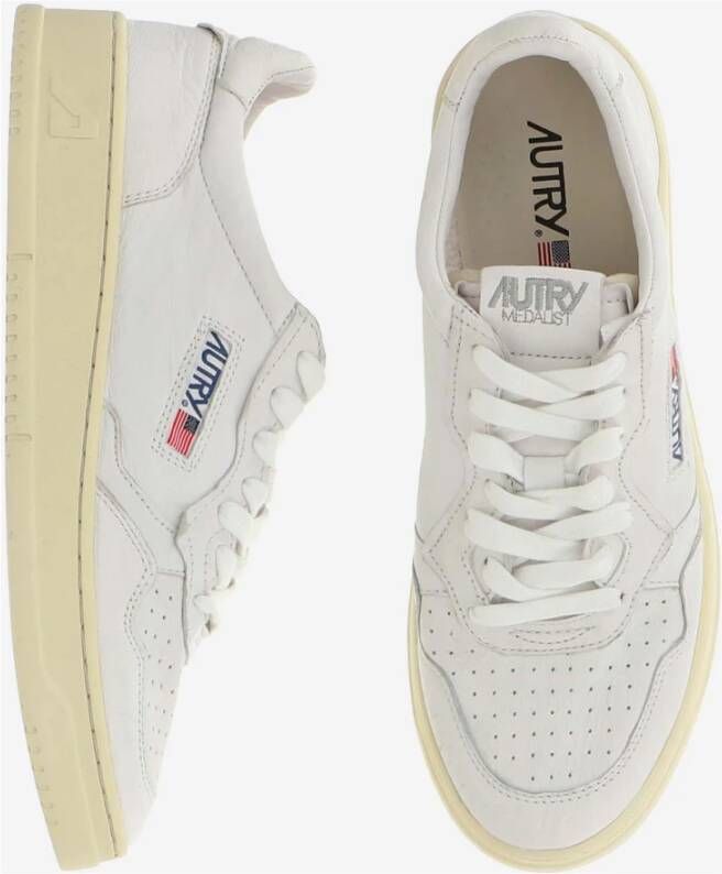 Autry Premium Leren Herensneakers Wit Heren