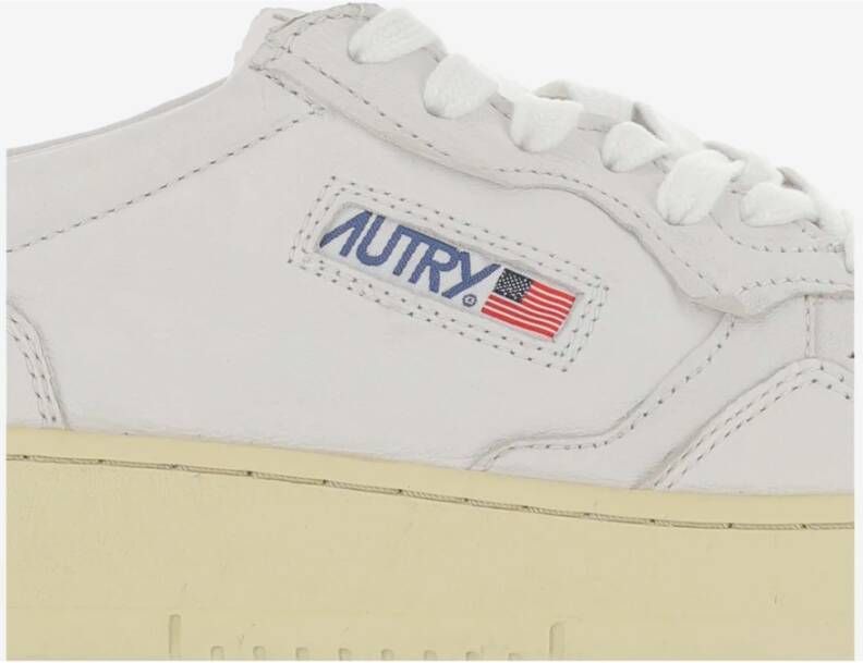 Autry Premium Leren Herensneakers Wit Heren