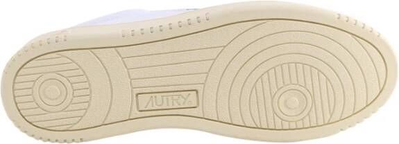 Autry Witte Leren Veterschoenen Ss23 Wit Heren