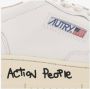 Autry Slogan-Print Panel Sneakers voor Heren White Heren - Thumbnail 15