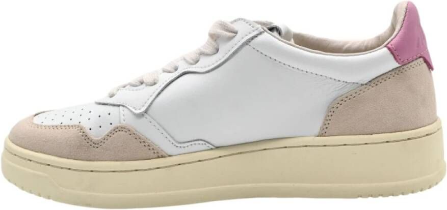 Autry Sneakers Wit Mauve Stijlvolle Vrouw Multicolor Dames