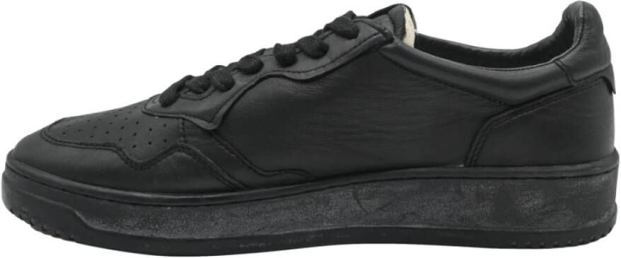 Autry Solide zwarte lage top sneakers Black Heren