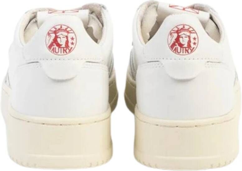 Autry Speciale editie leren sneakers Statue Liberty White Dames