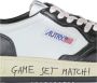 Autry Lage Medalist Sneakers Zwart Wit Black Heren - Thumbnail 13