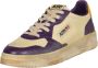 Autry Vintage Witte Sneakers Geel Paarse Rand Purple Heren - Thumbnail 13