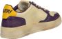 Autry Vintage Witte Sneakers Geel Paarse Rand Purple Heren - Thumbnail 14