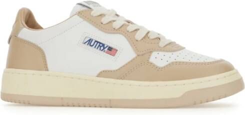 Autry Stijlvolle Sneakers voor Mannen en Vrouwen Beige Dames