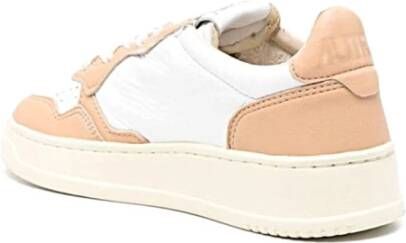 Autry Stijlvolle Sneakers voor Mannen en Vrouwen Beige Dames