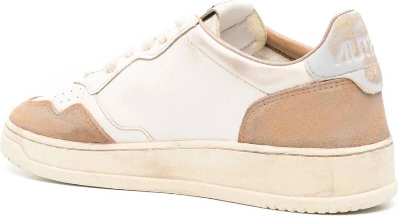 Autry Suède Leren Sneakers Beige Heren