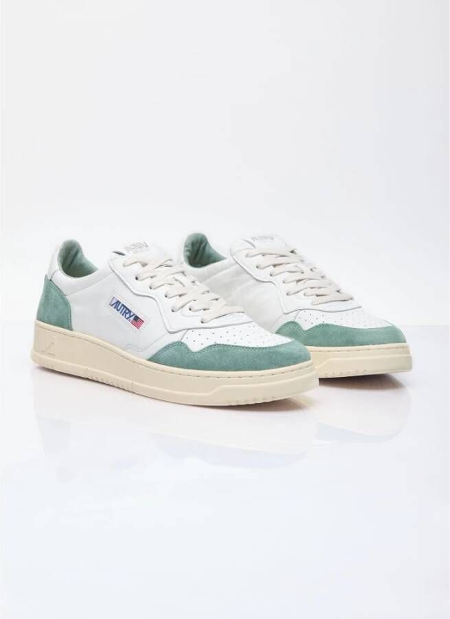 Autry Suede Panel Low Top Sneakers White Heren