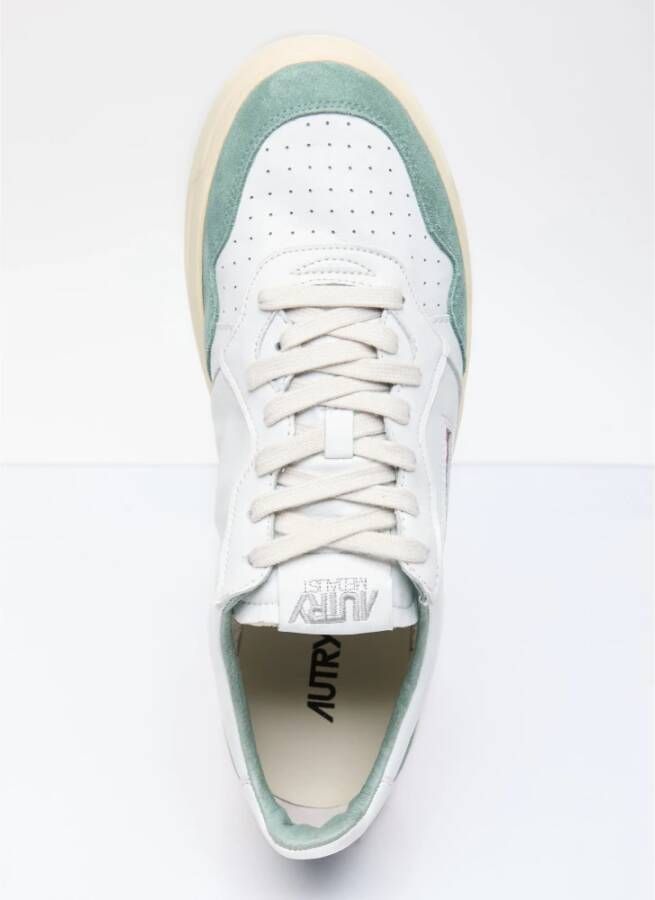 Autry Suede Panel Low Top Sneakers White Heren