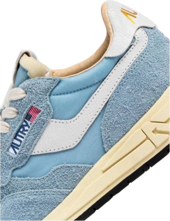 Autry Suede Patch Logo Sneakers Blue Dames