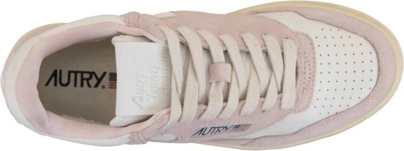 Autry Suède Veterschoenen voor Dames Pink Dames