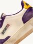Autry Vintage Witte Sneakers Geel Paarse Rand Purple Heren - Thumbnail 11