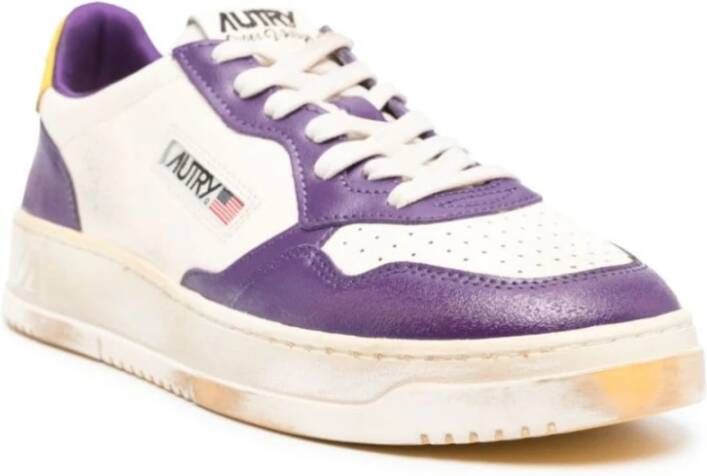 Autry Vintage Bc01 Stijlvolle Sneakers Purple Heren