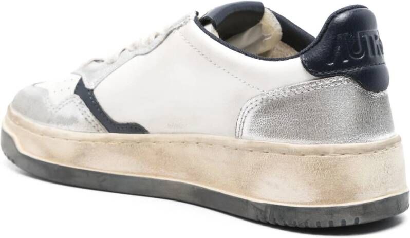 Autry Vintage Color Block Sneakers Gray Dames