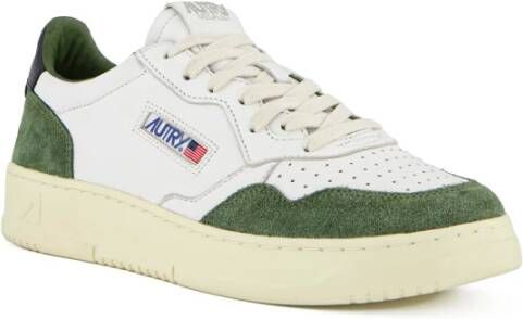 Autry Vintage-geïnspireerde witte leren sneakers Multicolor Heren