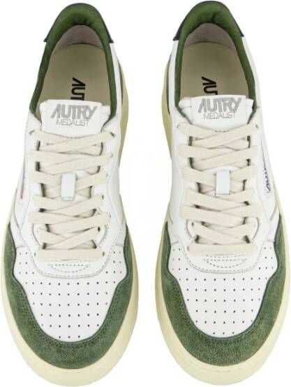 Autry Vintage-geïnspireerde witte leren sneakers Multicolor Heren