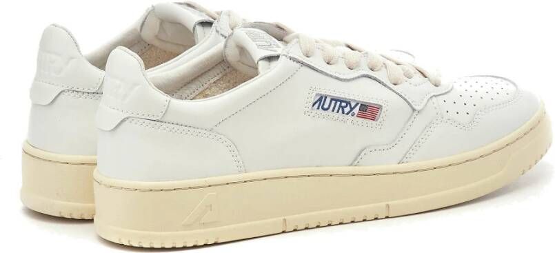 Autry Vintage Lage Leren Sneaker Wit-37 White Heren