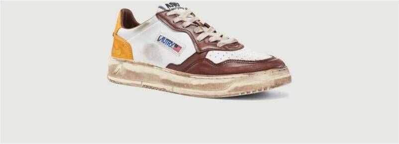 Autry Vintage Lage Sneakers Wit Leer White Heren