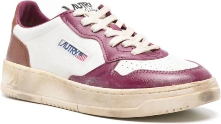 Autry Vintage Low Super Medalist Sneakers Purple Dames