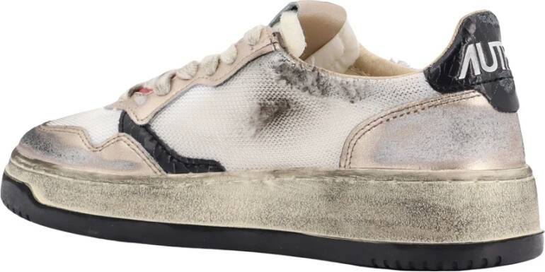 Autry Vintage Low-Top Sneakers met Logo White Dames