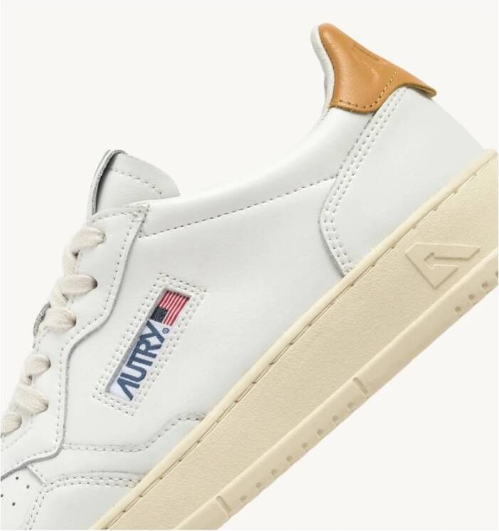 Autry Vintage Low-Top Wit Bruin Sneakers White Heren