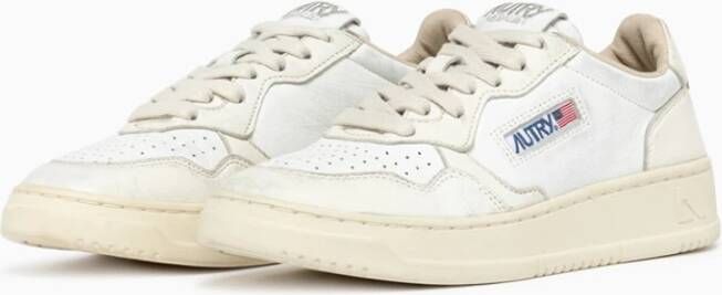 Autry Vintage Medalist Lage Leren Sneakers White Dames