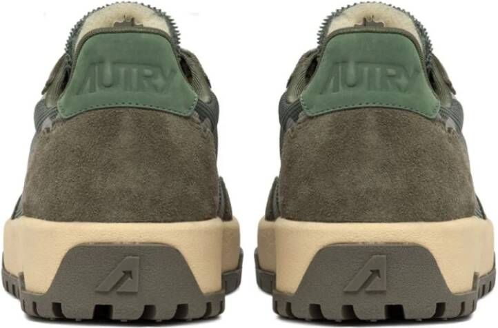 Autry Wildpace Low Suede en Net Sneakers Green Heren