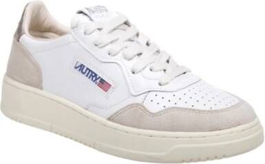 Autry Wit Goud Lage Sneaker White Dames