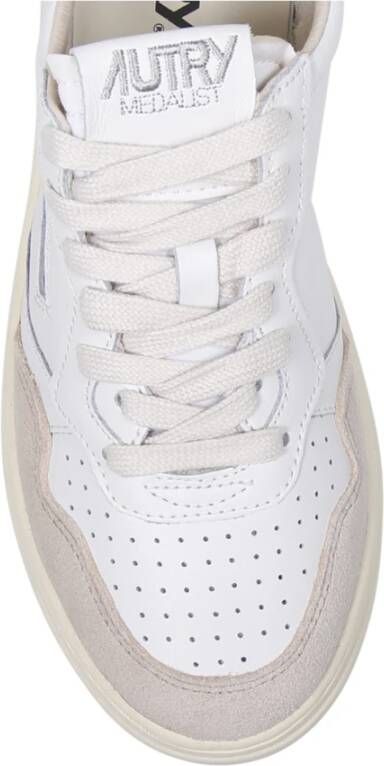 Autry Wit Goud Lage Sneaker White Dames