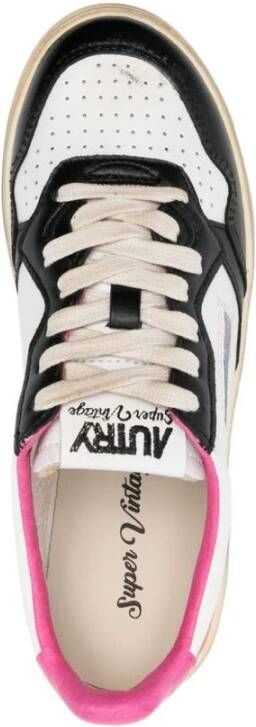 Autry Wit Multikleur Distressed Sneakers Multicolor Dames