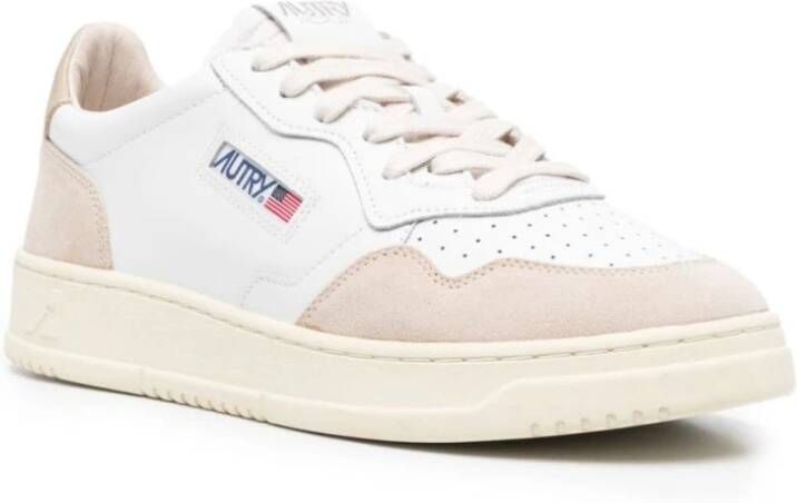 Autry Witte Beige Panel Sneakers White Heren