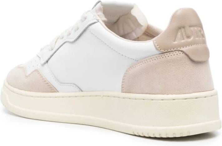 Autry Witte Beige Panel Sneakers White Heren